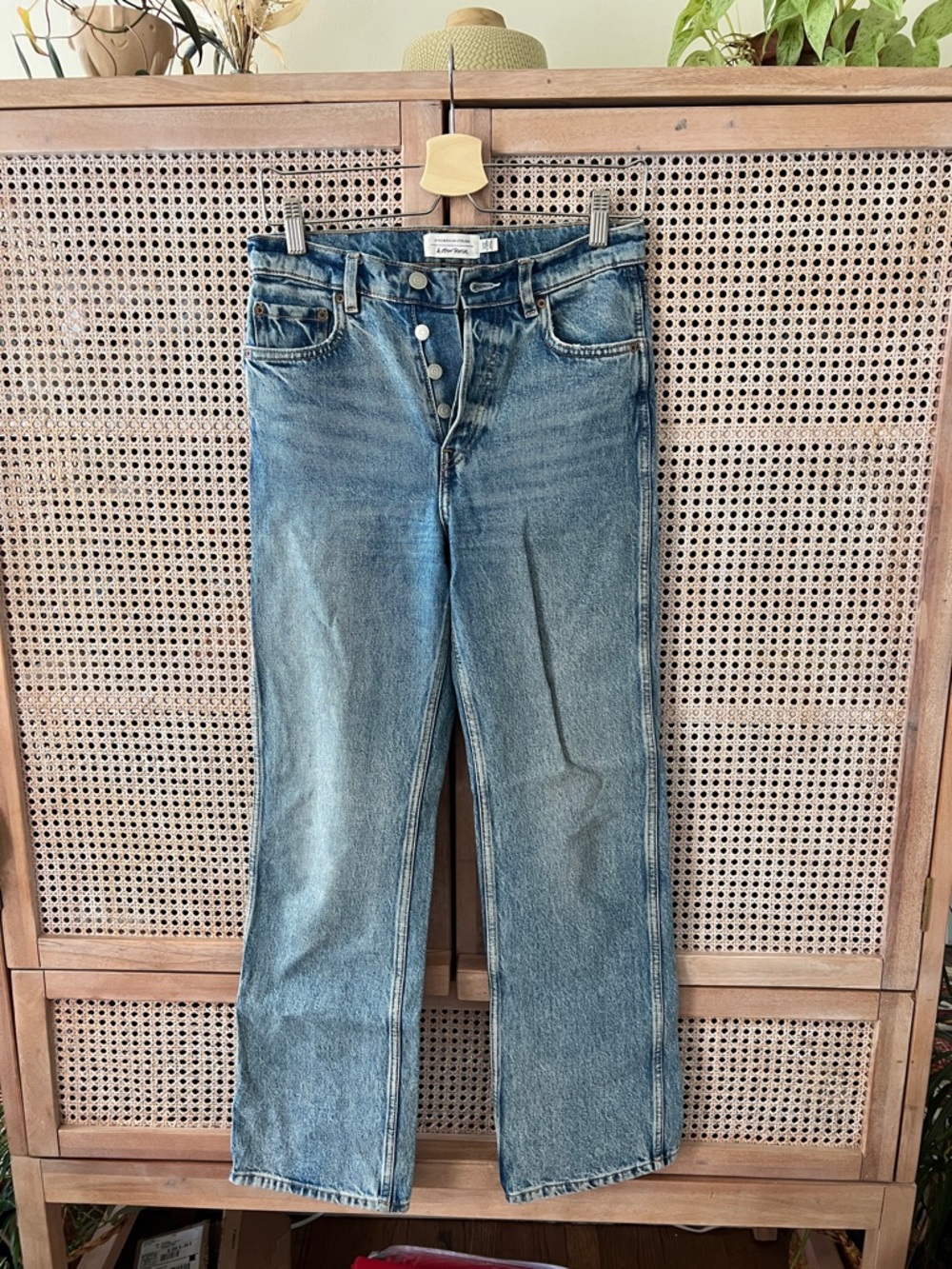 & Other Stories Classic High-Rise Straight Leg Women's Jeans - Blue